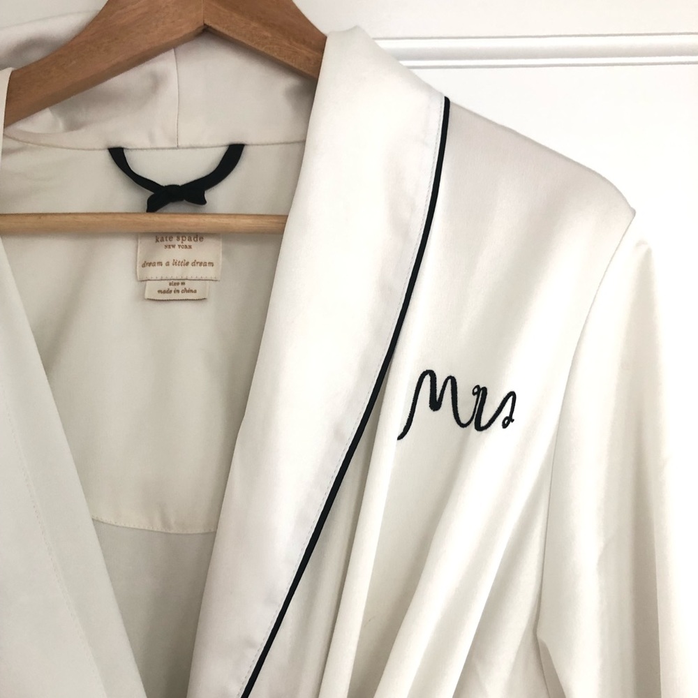 Kate Spade “Mrs” Bathrobe Size Medium